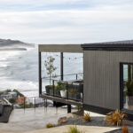 This striking black-clad home is designed for harsh coastal conditions