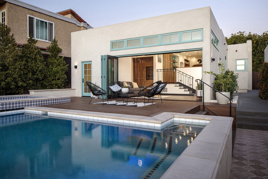 Indoor/outdoor living in a not-so-big backyard