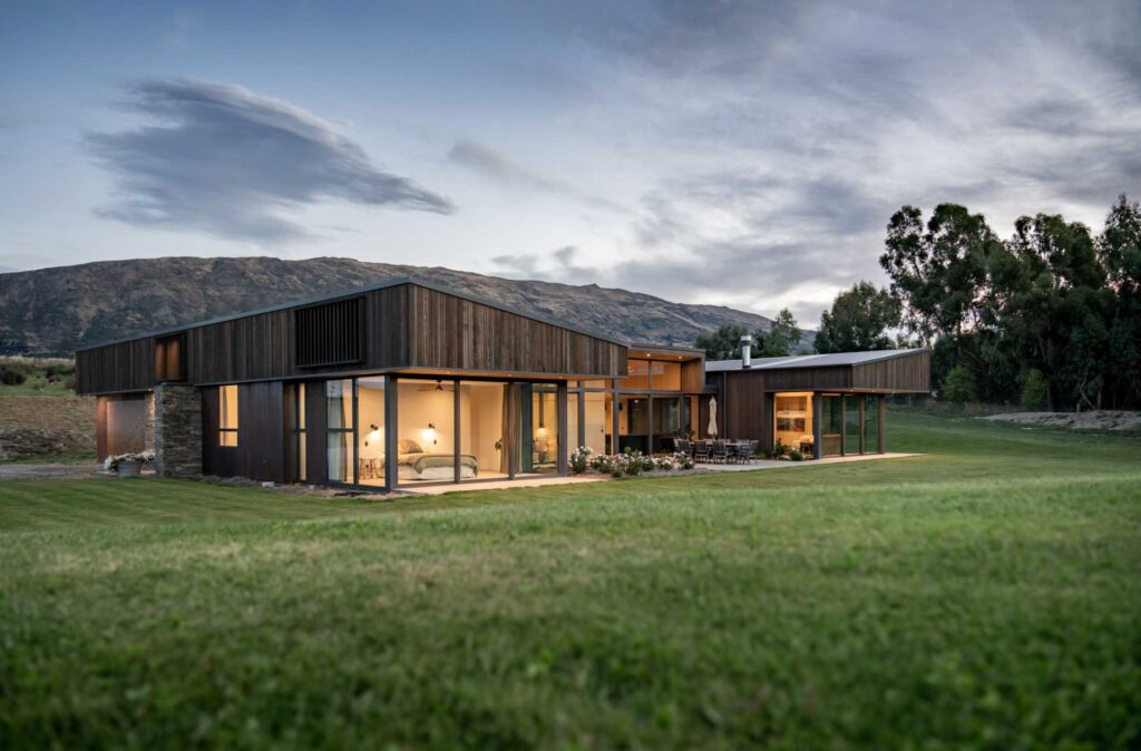 Sloping Rooflines Overhang The Separate Wings Of This Home – New Zealand