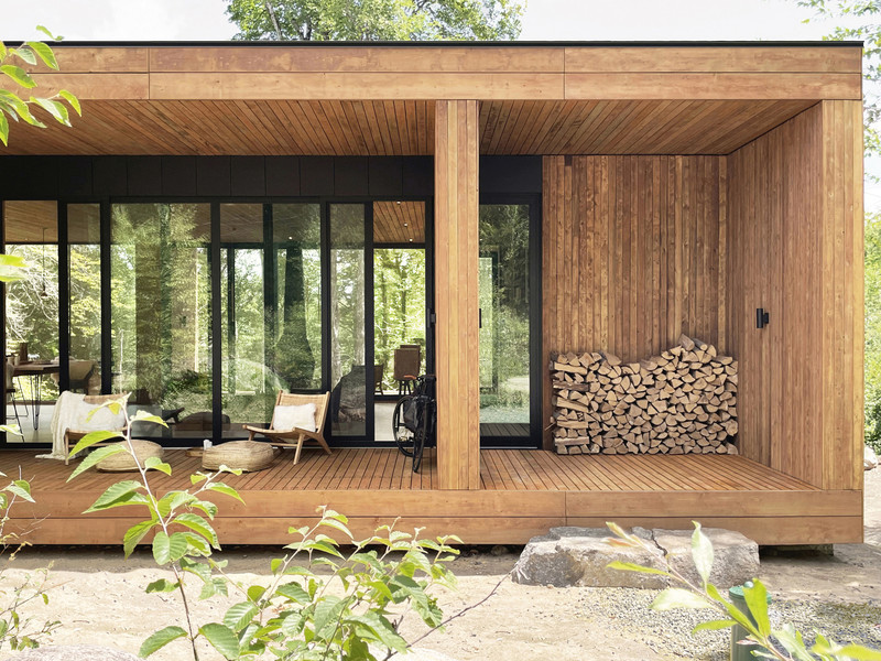 Wood And Glass Frame Home | International Design